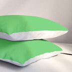 Solid Bright Kelly Green Color Pillow Sham Gallery Image 3