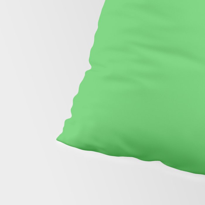 Solid Bright Kelly Green Color Pillow Sham Gallery Image 4