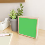 Solid Bright Kelly Green Color Mini Art Print Gallery Image 2