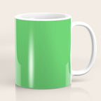 Solid Bright Kelly Green Color Coffee Mug Gallery Image 1