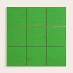 Solid Bright Kelly Green Color Wood Wall Art Gallery Image 1