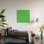 Solid Bright Kelly Green Color Wood Wall Art Gallery Image 2