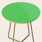Solid Bright Kelly Green Color Side Table Gallery Image 2