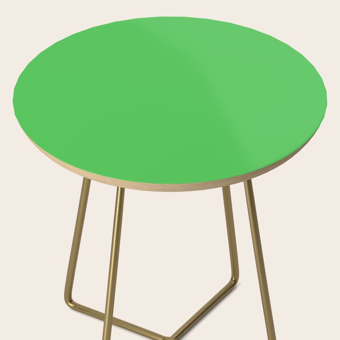 Solid Bright Kelly Green Color Side Table Gallery Image 2