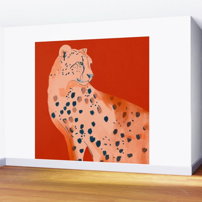 Cheetah 17 Wall Mural Gallery Image 2