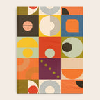 Vibrant Geometric Squares and Circles Pattern - Modern Craft Notebook Gallery Image 4