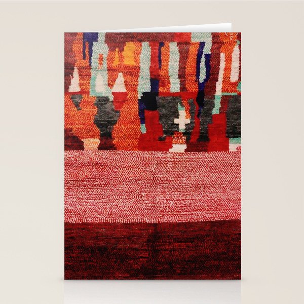 Beautiful Antique Moroccan Rug Print Stationery Card Gallery Image 2