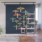 Vintage seagull Wall Mural Gallery Image 1