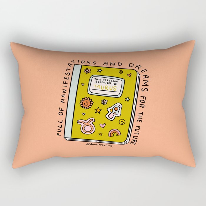 Taurus Notebook Rectangular Pillow Gallery Image 1