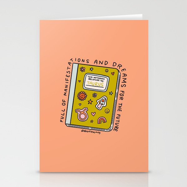 Taurus Notebook Stationery Card Gallery Image 2