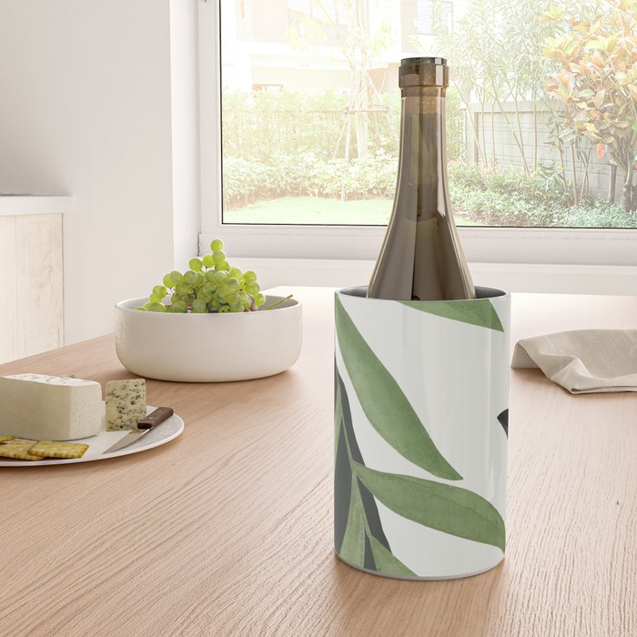 Abstract Art Tropical Leaves 39 Wine Chiller Gallery Image 4