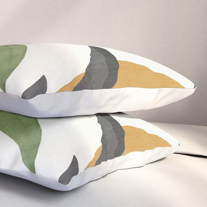 Abstract Art Tropical Leaves 39 Pillow Sham Gallery Image 3