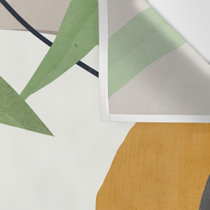 Abstract Art Tropical Leaves 39 Wall Tapestry Gallery Image 3