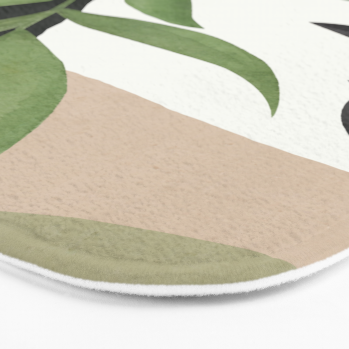 Abstract Art Tropical Leaves 39 Bath Mat Gallery Image 3