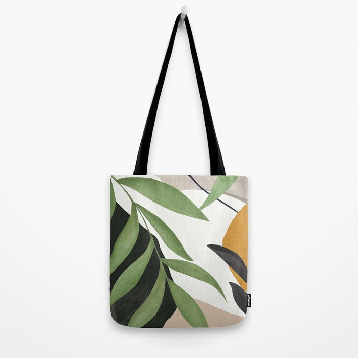 Abstract Art Tropical Leaves 39 Tote Bag Gallery Image 2