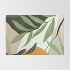 Abstract Art Tropical Leaves 39 Rug Gallery Image 2