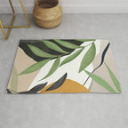 Abstract Art Tropical Leaves 39 Rug Gallery Image 1