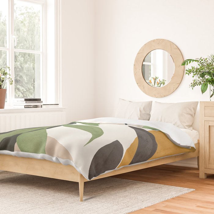 Abstract Art Tropical Leaves 39 Duvet Cover Gallery Image 2