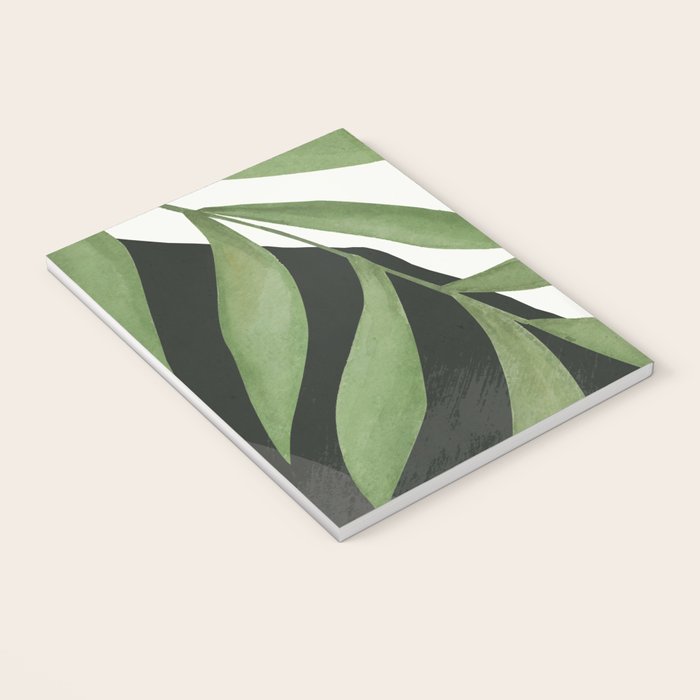 Abstract Art Tropical Leaves 39 Notebook Gallery Image 3