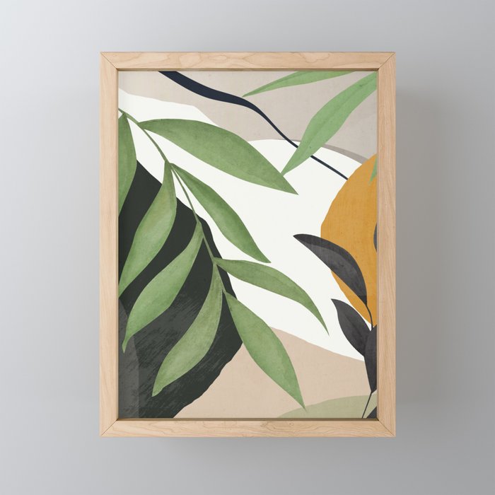 Abstract Art Tropical Leaves 39 Mini Art Print Gallery Image 1