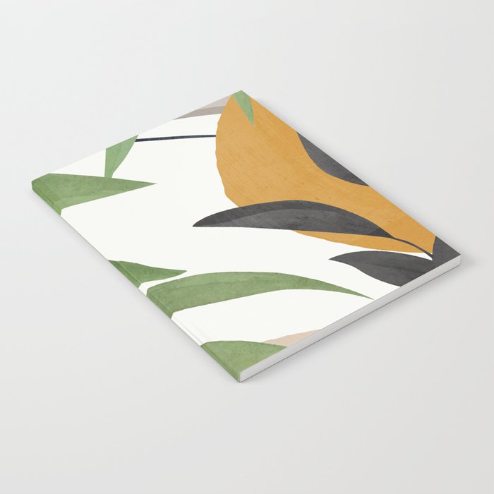 Abstract Art Tropical Leaves 39 Notebook Gallery Image 1