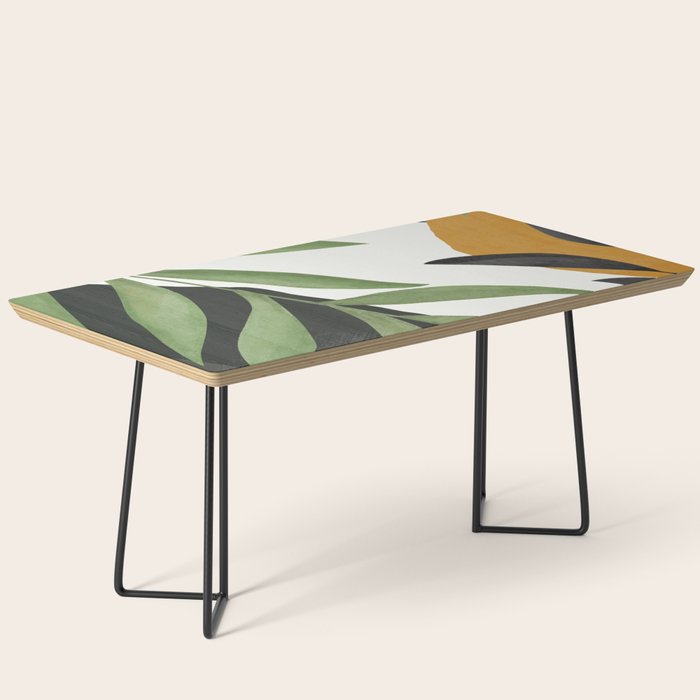 Abstract Art Tropical Leaves 39 Coffee Table Gallery Image 1
