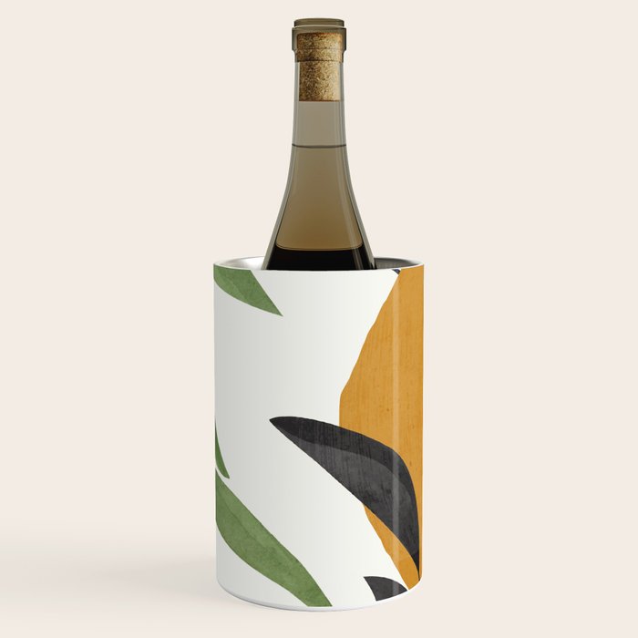 Abstract Art Tropical Leaves 39 Wine Chiller Gallery Image 3