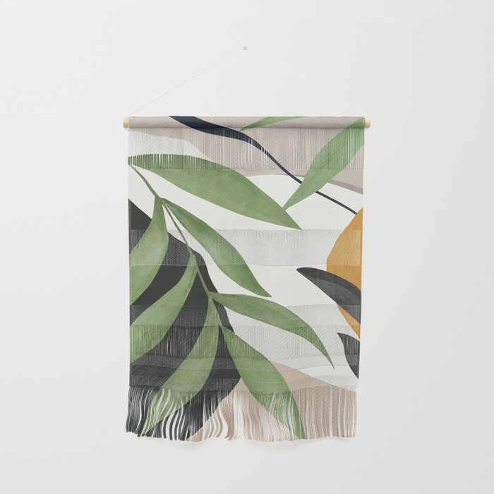 Abstract Art Tropical Leaves 39 Wall Hanging Gallery Image 1