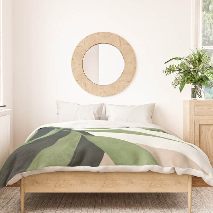 Abstract Art Tropical Leaves 39 Duvet Cover Gallery Image 3