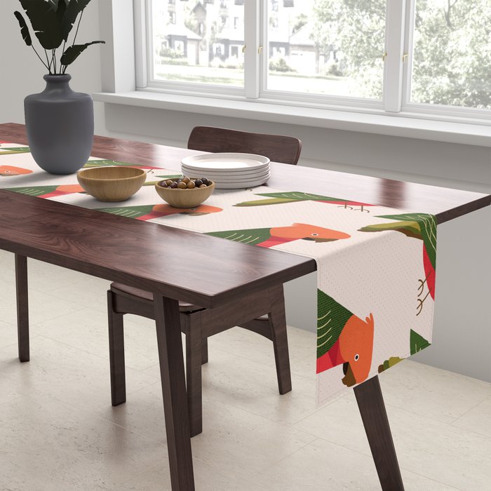 Whimsy Australian King Parrot Table Runner Gallery Image 2