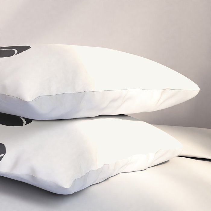 Minimal Eucalyptus Line Art Pillow Sham Gallery Image 3