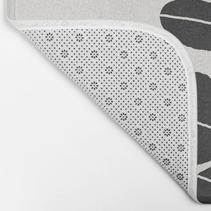 Minimal Eucalyptus Line Art Bath Mat Gallery Image 2