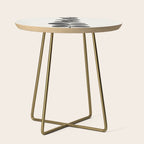 Minimal Eucalyptus Line Art Side Table Gallery Image 1