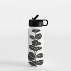 Minimal Eucalyptus Line Art Water Bottle Gallery Image 1