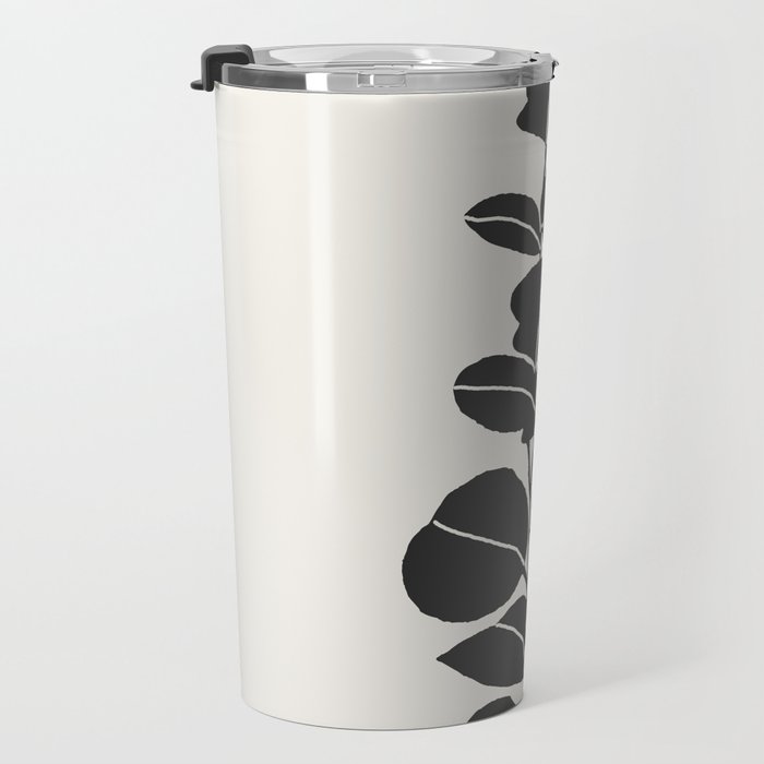 Minimal Eucalyptus Line Art Travel Mug Gallery Image 3