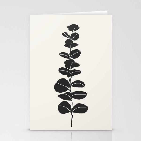 Minimal Eucalyptus Line Art Stationery Card Gallery Image 2