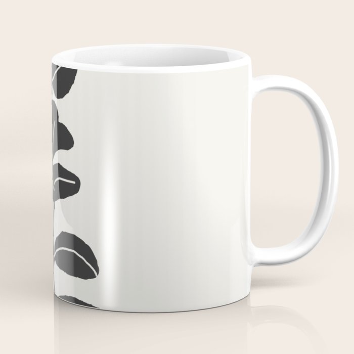 Minimal Eucalyptus Line Art Coffee Mug Gallery Image 1