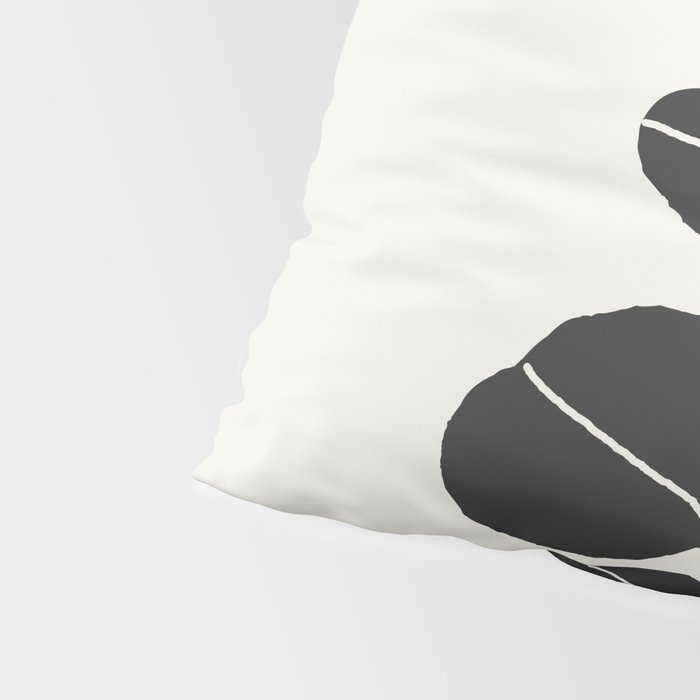 Minimal Eucalyptus Line Art Pillow Sham Gallery Image 4