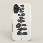 Minimal Eucalyptus Line Art iPhone Case Gallery Image 1