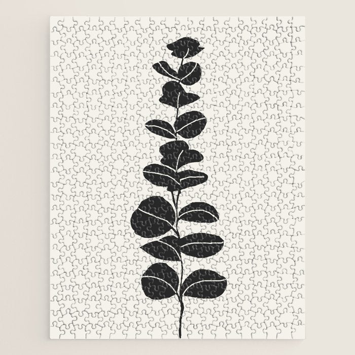 Minimal Eucalyptus Line Art Jigsaw Puzzle Gallery Image 1