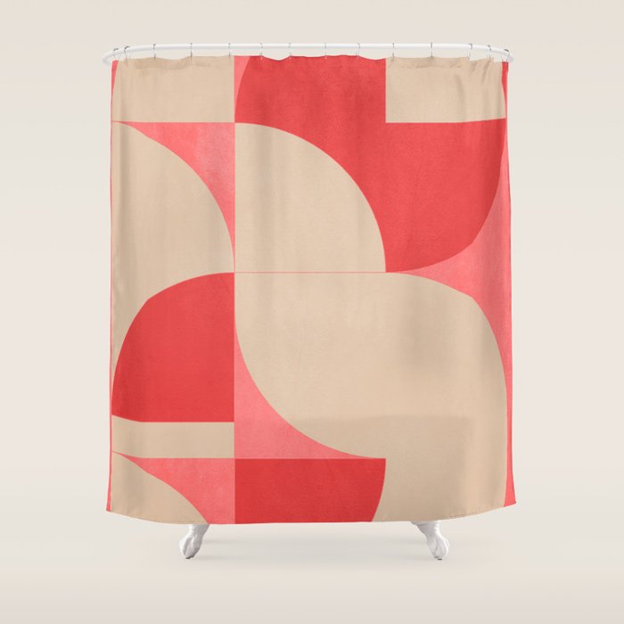 Modern geometric shapes 58 Shower Curtain Gallery Image 1