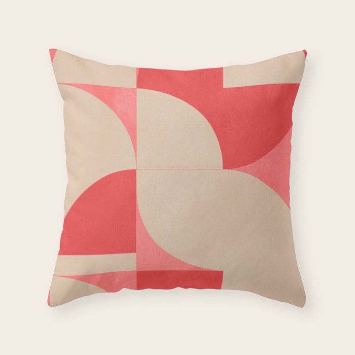 Modern geometric shapes 58 Throw Pillow Gallery Image 6