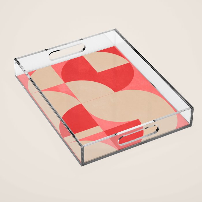 Modern geometric shapes 58 Acrylic Tray Gallery Image 1