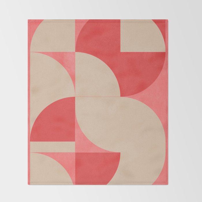 Modern geometric shapes 58 Throw Blanket Gallery Image 2