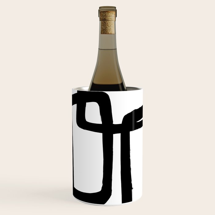Mod Ink White Background Wine Chiller Gallery Image 1