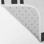 Mod Ink White Background Bath Mat Gallery Image 2