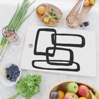 Mod Ink White Background Cutting Board Gallery Image 2