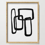 Mod Ink White Background Serving Tray Gallery Image 1