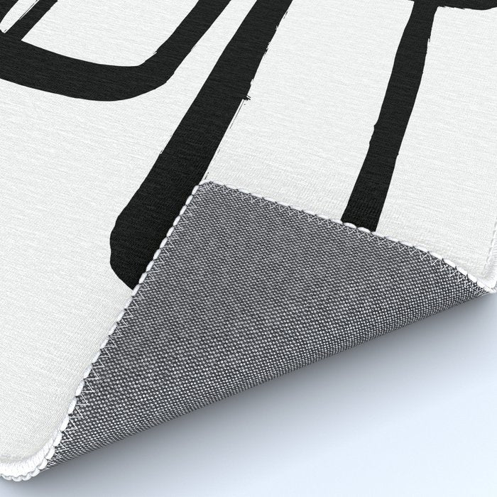 Mod Ink White Background Rug Gallery Image 4