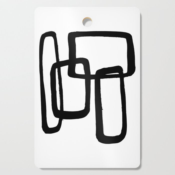 Mod Ink White Background Cutting Board Gallery Image 1